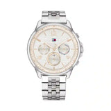 Buy Shop Tommy Hilfiger Harper Chronograph White Dial Silver Steel Strap Watch For Women - 1782222 USA Online