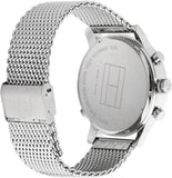 Buy Shop Tommy Hilfiger Harrison Quartz Grey Dial Silver Mesh Bracelet Watch for Men - 1790877 USA Online