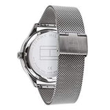 Buy Shop Tommy Hilfiger Harrison Quartz Grey Dial Silver Mesh Bracelet Watch for Men - 1790877 USA Online