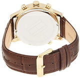 Buy Shop Tommy Hilfiger Harrison White Dial Brown Leather Strap Watch for Men - 1790874 USA Online
