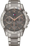 Buy Shop Tommy Hilfiger Haven Chronograph Quartz Grey Dial Grey Steel Strap Watch For Women - 1782196 USA Online