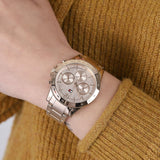 Buy Shop Tommy Hilfiger Haven Chronograph Rose Gold Dial Rose Gold Steel Strap Watch For Women - 1782197 USA Online