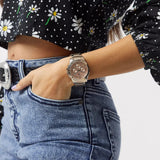 Buy Shop Tommy Hilfiger Haven Chronograph Rose Gold Dial Rose Gold Steel Strap Watch For Women - 1782197 USA Online