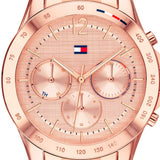 Buy Shop Tommy Hilfiger Haven Chronograph Rose Gold Dial Rose Gold Steel Strap Watch For Women - 1782197 USA Online