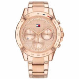 Buy Shop Tommy Hilfiger Haven Chronograph Rose Gold Dial Rose Gold Steel Strap Watch For Women - 1782197 USA Online