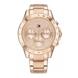 Buy Shop Tommy Hilfiger Haven Chronograph Rose Gold Dial Rose Gold Steel Strap Watch For Women - 1782197 USA Online