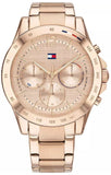 Buy Shop Tommy Hilfiger Haven Chronograph Rose Gold Dial Rose Gold Steel Strap Watch For Women - 1782197 USA Online