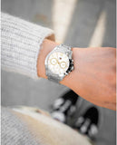 Buy Shop Tommy Hilfiger Haven Multifunction Chronograph White Dial Silver Steel Strap Watch For Women - 1782194 USA Online