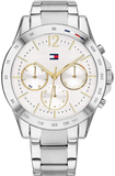Buy Shop Tommy Hilfiger Haven Multifunction Chronograph White Dial Silver Steel Strap Watch For Women - 1782194 USA Online