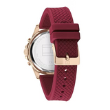 Buy Shop Tommy Hilfiger Haven Quartz White Dial Red Rubber Strap Watch For Women - 1782200 USA Online