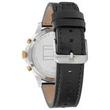 Buy Shop Tommy Hilfiger Henry Chronograph Black Dial Black Leather Strap Watch For Men - 1710474 USA Online