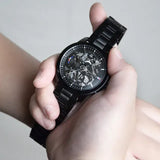 Buy Shop Tommy Hilfiger Henry Chronograph Black Dial Black Steel Strap Watch For Men - 1710478 USA Online