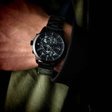 Buy Shop Tommy Hilfiger Henry Chronograph Black Dial Black Steel Strap Watch For Men - 1710478 USA Online