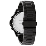 Buy Shop Tommy Hilfiger Henry Chronograph Black Dial Black Steel Strap Watch For Men - 1710478 USA Online