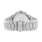 Buy Shop Tommy Hilfiger Henry Chronograph Black Dial Silver Steel Strap Watch For Men - 1710477 USA Online