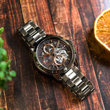 Buy Shop Tommy Hilfiger Henry Chronograph Grey Dial Grey Steel Strap Watch For Men - 1710479 USA Online