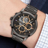 Buy Shop Tommy Hilfiger Henry Chronograph Grey Dial Grey Steel Strap Watch For Men - 1710479 USA Online