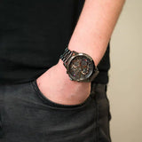 Buy Shop Tommy Hilfiger Henry Chronograph Grey Dial Grey Steel Strap Watch For Men - 1710479 USA Online