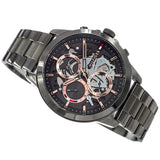Buy Shop Tommy Hilfiger Henry Chronograph Grey Dial Grey Steel Strap Watch For Men - 1710479 USA Online