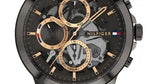 Buy Shop Tommy Hilfiger Henry Chronograph Grey Dial Grey Steel Strap Watch For Men - 1710479 USA Online