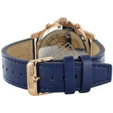 Buy Shop Tommy Hilfiger Henry Chronograph Quartz Blue Dial Blue Leather Strap Watch For Men - 1710475 USA Online