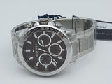 Buy Shop Tommy Hilfiger Hudson Chronograph Quartz Brown Dial Silver Steel Strap Watch For Men - 1791229 USA Online