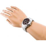 Buy Shop Tommy Hilfiger Hudson Chronograph Quartz Brown Dial Silver Steel Strap Watch For Men - 1791229 USA Online