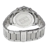 Buy Shop Tommy Hilfiger Hudson Chronograph Quartz Brown Dial Silver Steel Strap Watch For Men - 1791229 USA Online