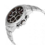 Buy Shop Tommy Hilfiger Hudson Chronograph Quartz Brown Dial Silver Steel Strap Watch For Men - 1791229 USA Online