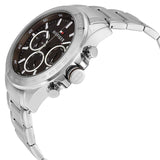 Buy Shop Tommy Hilfiger Hudson Chronograph Quartz Brown Dial Silver Steel Strap Watch For Men - 1791229 USA Online