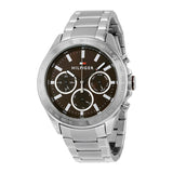Buy Shop Tommy Hilfiger Hudson Chronograph Quartz Brown Dial Silver Steel Strap Watch For Men - 1791229 USA Online