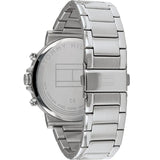Buy Shop Tommy Hilfiger Hudson Chronograph White Dial Silver Steel Strap Watch For Men - 1791227 USA Online