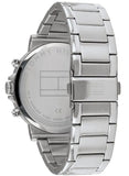 Buy Shop Tommy Hilfiger Hudson Chronograph White Dial Silver Steel Strap Watch For Men - 1791227 USA Online