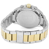 Buy Shop Tommy Hilfiger Hudson Chronograph White Dial Two Tone Steel Strap Watch For Men - 1791226 USA Online
