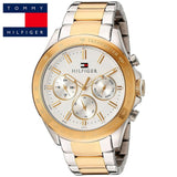 Buy Shop Tommy Hilfiger Hudson Chronograph White Dial Two Tone Steel Strap Watch For Men - 1791226 USA Online