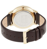 Buy Shop Tommy Hilfiger Hunter Green Dial Brown Leather Strap Watch for Men - 1791607 USA Online