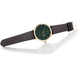 Buy Shop Tommy Hilfiger Hunter Green Dial Brown Leather Strap Watch for Men - 1791607 USA Online