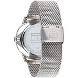 Buy Shop Tommy Hilfiger Hunter Quartz Black Dial Silver Steel Strap Watch for Men - 1791610 USA Online