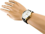 Buy Shop Tommy Hilfiger Hunter White Dial Black Leather Strap Watch for Men - 1791606 USA Online