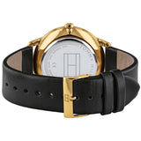 Buy Shop Tommy Hilfiger Hunter White Dial Black Leather Strap Watch for Men - 1791606 USA Online