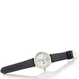 Buy Shop Tommy Hilfiger Hunter White Dial Black Leather Strap Watch for Men - 1791606 USA Online