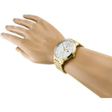 Buy Shop Tommy Hilfiger Hunter White Dial Gold Steel Strap Watch for Men - 1791609 USA Online