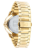 Buy Shop Tommy Hilfiger Hunter White Dial Gold Steel Strap Watch for Men - 1791609 USA Online