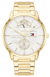 Buy Shop Tommy Hilfiger Hunter White Dial Gold Steel Strap Watch for Men - 1791609 USA Online