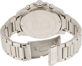 Buy Shop Tommy Hilfiger Iconic Quartz Black Dial Silver Steel Strap Watch for Men - 1791564 USA Online