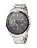Buy Shop Tommy Hilfiger Iconic Quartz Black Dial Silver Steel Strap Watch for Men - 1791564 USA Online