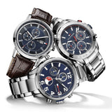 Buy Shop Tommy Hilfiger Jackson Chronograph Blue Dial Silver Steel Strap Watch for Men - 1791242 USA Online