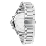 Buy Shop Tommy Hilfiger Jackson Chronograph Blue Dial Silver Steel Strap Watch for Men - 1791242 USA Online