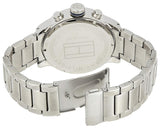 Buy Shop Tommy Hilfiger Jackson Chronograph Blue Dial Silver Steel Strap Watch for Men - 1791242 USA Online