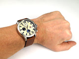 Buy Shop Tommy Hilfiger Jackson Multi-Function Silver Dial Brown Leather Strap Watch for Men - 1791239 USA Online